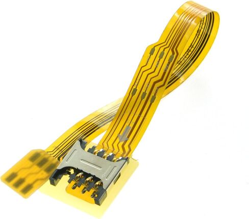 chenyang Soft Flat FPC Cable Micro SIM Card to Nano SIM Kit Male to Female Extension Extender Cable 10cm in Saudi Arabia