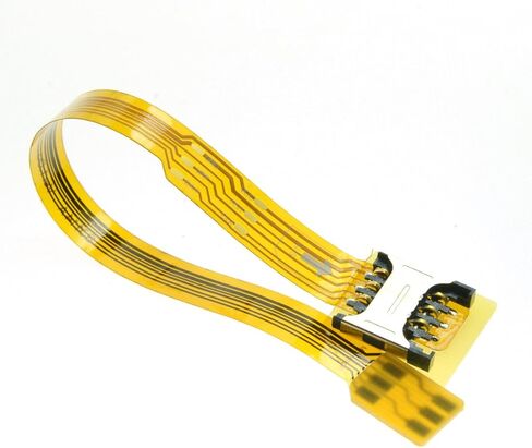 chenyang Soft Flat FPC Cable Micro SIM Card to Nano SIM Kit Male to Female Extension Extender Cable 10cm in Saudi Arabia