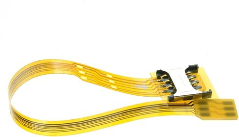 chenyang Soft Flat FPC Cable Micro SIM Card to Nano SIM Kit Male to Female Extension Extender Cable 10cm in Saudi Arabia