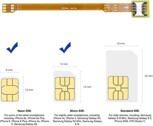 chenyang Soft Flat FPC Cable Micro SIM Card to Nano SIM Kit Male to Female Extension Extender Cable 10cm in Saudi Arabia