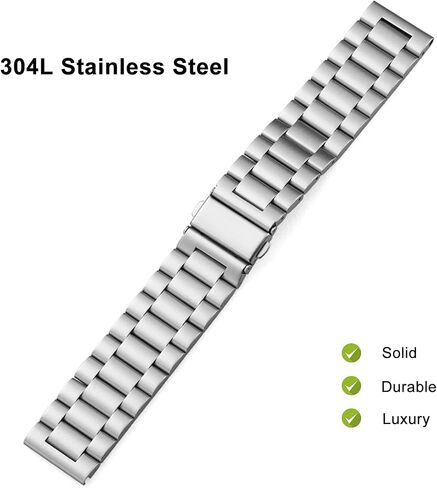 Fit for Casio MDV106-1AV / MTP-VD01 Watch Bands for Men, 22mm Stainless Steel Quickly Release Replacement Strap Wristbands for Casio MDV-106 Series in Saudi Arabia
