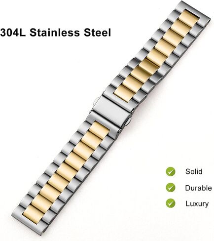 Fit for Casio MDV106-1AV / MTP-VD01 Watch Bands for Men, 22mm Stainless Steel Quickly Release Replacement Strap Wristbands for Casio MDV-106 Series in Saudi Arabia