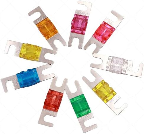 10A، 10A Fuse، 10A ANL Fuse، Mini ANL Fuse 10A، Car Audio Fuse، 10A Mini Fuse، 10A ANL Fuses، Fuse ANL 10A، Fuses ANL 10، مناسب لنظام الصوت والفيديو الإلكتروني للسيارات (7 قطع) in Saudi Arabia