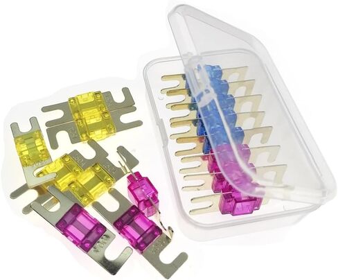 10A، 10A Fuse، 10A ANL Fuse، Mini ANL Fuse 10A، Car Audio Fuse، 10A Mini Fuse، 10A ANL Fuses، Fuse ANL 10A، Fuses ANL 10، مناسب لنظام الصوت والفيديو الإلكتروني للسيارات (7 قطع) in Saudi Arabia