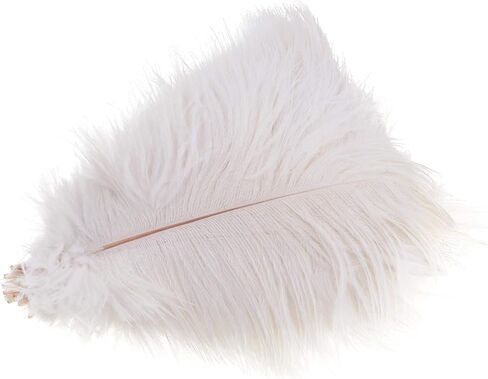 50Pcs 15-20cm Real Natural White Home Decor Ostrich Feathers Party Wedding Decorations Feather in Saudi Arabia