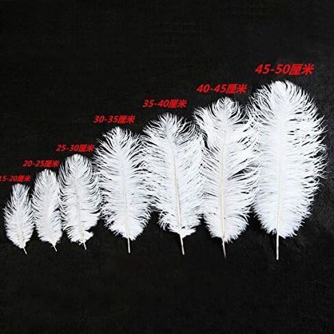50Pcs 15-20cm Real Natural White Home Decor Ostrich Feathers Party Wedding Decorations Feather in Saudi Arabia