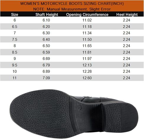 أحذية دريم أباريل النسائية لركوب الدراجات النارية مع سحابات جانبية مزدوجة، أحذية طويلة للكاحل من الجلد الصناعي الأسود مع أشرطة ثلاثية قابلة للتعديل، أحذية قصيرة عصرية للسيدات بكعب مكتنز in Kuwait