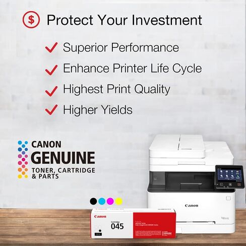 Canon Genuine Toner, Cartridge 045 Cyan (1241C001), 1 Pack, for Canon Color imageCLASS MF634Cdw, MF632Cdw, LBP612Cdw Laser Printer in Saudi Arabia