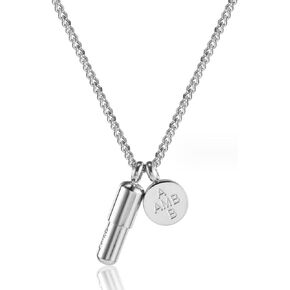 Men Women Pill Capsule Pendant Necklace 18K Gold Plated Openable Necklace Jewelry Gift 24 Inch Chain