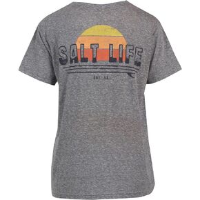 Salt Life womens Sunset Board Boyfriend Short Sleeve Boyfriend Tee
