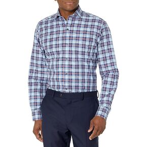 Buttoned Down Men's Classic Fit Cutaway-Collar Supima Cotton Dress Casual Shirt