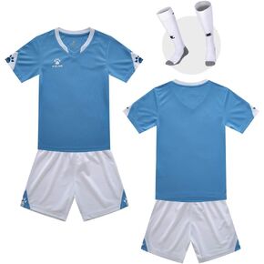 KELME Men Kids Team Soccer Jersey and Shorts, Youth Boys Shirts Soccer Uniform Kit, Girls Indoor Turf Sport Outfit