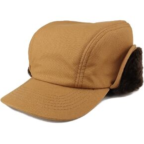 Men's Duck Work Superior Cotton Winter Ball Cap with Earflap