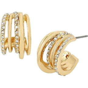 Pave Hoop Earrings