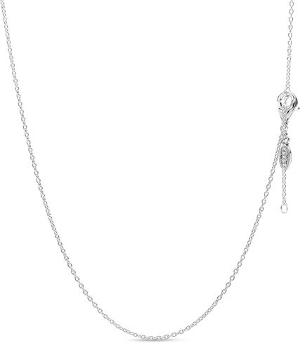 Pandora Classic Chain Necklace - Great Gift for Her - Stunning Women's Jewelry - Sterling Silver Adjustable Classic Necklace - 17.7", With Gift Box in Saudi Arabia