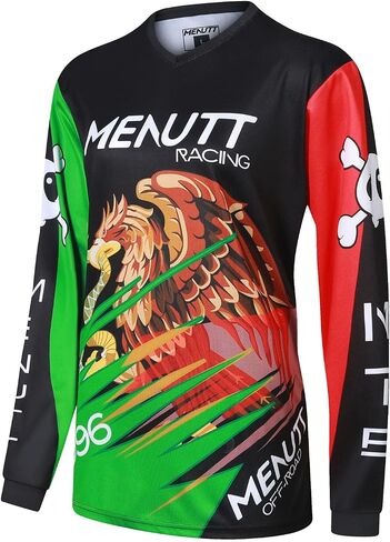 قمصان الدراجات الجبلية النسائية طويلة الأكمام المكسيك MTB للطرق الوعرة موتوكروس جيرسي سريعة الجفاف وماصة للرطوبة in Kuwait