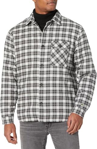 Lacoste Men's Flannel Shirt Jacket with Back Graphic in Saudi Arabia