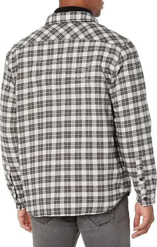 Lacoste Men's Flannel Shirt Jacket with Back Graphic in Saudi Arabia