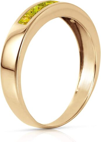 Galaxy Gold GG 14k Yellow, White, Rose Gold Ring with Natural Peridots in Saudi Arabia