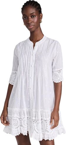 Shoshanna Women's Milos Cotton Eyelet Lace Mini Dress in Saudi Arabia