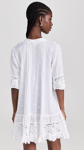 Shoshanna Women's Milos Cotton Eyelet Lace Mini Dress in Saudi Arabia