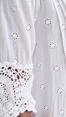 Shoshanna Women's Milos Cotton Eyelet Lace Mini Dress in Saudi Arabia