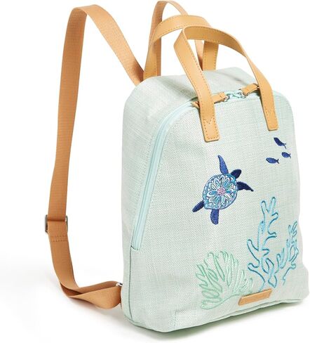 Vera Bradley Straw Mini Beach Totepack Backpack in Kuwait