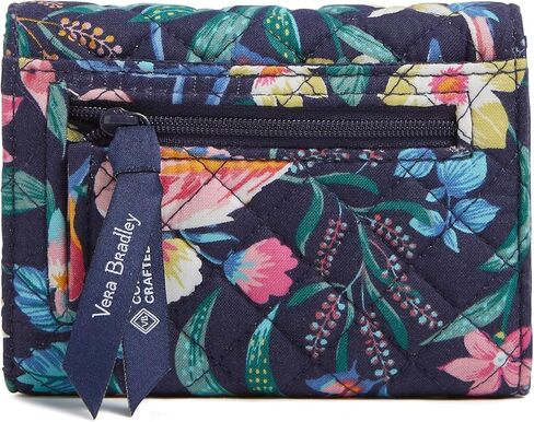 محفظة Vera Bradley النسائية المدمجة المصنوعة من القطن Riley مع حماية RFID in Kuwait