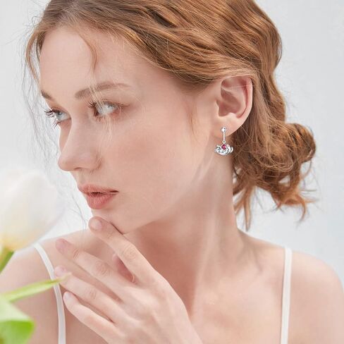 Pytali Cat Earrings 925 Sterling Silver Cute Earrings Hypoallergenic Nickel Free Earrings for Sensitive Ears Silver Stud Earrings Kawaii Rose Quartz Birthstone Animal Stud Earrings for Women Teen Girls for Ages 8-12 Jewelry Gift for Women Mom Wife Daughte in Kuwait