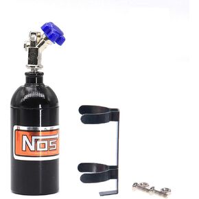 Simulation Nitrogen Bottle Decoration Accessory for 1:10 RC Crawler Car TRX4 SCX10 90046 D90 D110 TF2 (Black)