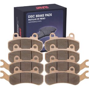 Front Rear Brake Pads For Can-Am Maverick X3 2017-2023/Defender 2019-2024/Maverick Trail 700 800 900 1000/Maverick Sport 1000 1000R/Maverick MAX Turbo/Commander/Traxter Sintred Copper Brake Pad Kit