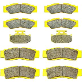 Master Chen Front Rear Brake Pads for Yamaha YXZ1000R YXZ 1000R SE SS 2016 2017 2018 2019 2020 2021 2022 FA676 FA677 FA497 Parking Brakes MC0011
