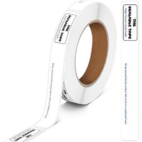1 Roll Sealable Tape 3/4 x 6 250 Labels Surface Waterproof Stop Liquid Leaks Tapes Wrapping Toiletries, Bottle, Jar Lids to Form Leakproof Seal for Transportation Shipping