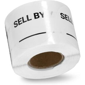 300 Use by Labels, 1.5 inch, Circle Dot Use by Date Stickers for Expiration Date/Service/Shelf Life/Food Safety - 1 Roll of Food Prep Labels