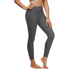 Stelle High Waist Leggings Workout Yoga Pants for Women Tummy Control Running Gym Shorts with 2 Side Pockets