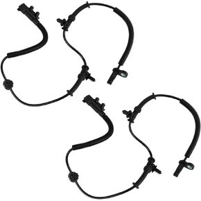 TRQ Rear ABS Wheel Speed Sensor Set Compatible with 2011-2022 Dodge 2011-2022 Jeep