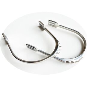 English Bumper Spurs - Stainless Steel Western Bumper Spurs for Mens, 1 Pair.