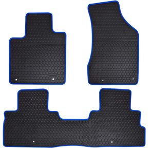 Car Floor Mats Custom Fit for Nissan Murano 2024 2023 2022 2021 2020 2019 2018 2017 2016 2015 Odorless Washable Heavy Duty Rubber (All Weather) Floor Liners Set Blue