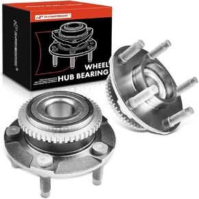 A-Premium 2 x Front Wheel Bearing and Hub Assembly with 5-Lug Compatible with Ford Mustang 1999-2004, RWD & 4-Wheel ABS Only