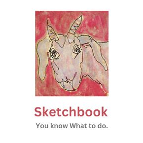 Goat Sketchbook: Sketchbook with Goat Cover, 120 Blank Pages to draw on. Ideal for Children and Adults