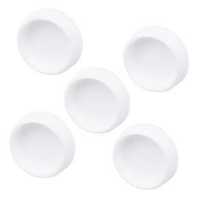 Silicone Snap in Locking Hole Plugs,Elastic Silicone Waterproof Plug Blind Hole Silicone Plug Buckle Rubber Plug,2.5mm Diameter White,Pack of 30