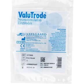 أقطاب قماشية من Axelgaard Valutrode، أقطاب فيلم موصلة قابلة لإعادة الاستخدام، مستديرة 2.75 بوصة، 40 حزمة in Kuwait