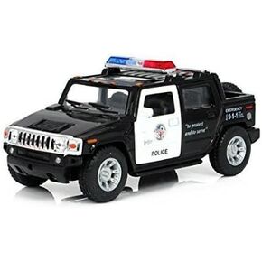KiNSMART H2 Hummer SUT Police Truck Interceptor 5" 1:36 Scale Die Cast Metal Model Toy