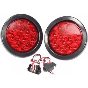 4 "LED احتياطية عكس الضوء LED الضوء الخلفي مع المكونات جروميت لمقطورة الشاحنات (2)