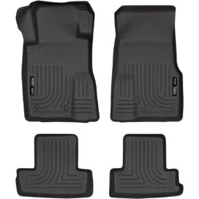 Husky Liners Weatherbeater Floor Mats | Fits 2010 - 2014 Ford Mustang | Front & 2nd Row, 4-pc Black - 98371