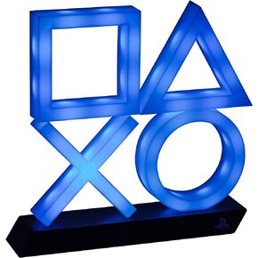 Paladone Playstation 5 Icons Light PS5 XL - إضاءة غرفة الألعاب التفاعلية للألوان والصوت - أزرق in Kuwait