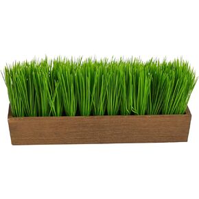 12in. Grass Artificial Plant in Decorative Planter