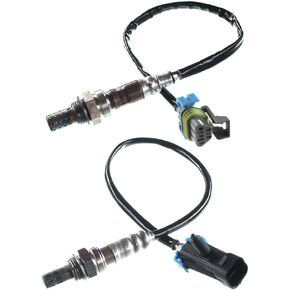Set of 2 Upstream and Downstream O2 Oxygen Sensor 1 & 2 Replacement for Chevrolet Malibu Equinox GMC Terrain Pontiac G6 Saturn Vue Sky(L4 2.4L Engine Only)