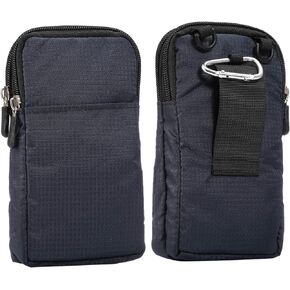 Crossbody Cell Phone Purse Small, Cell Phone Belt Clip Bag Men, Vertical Cell Phone Holster, 6.0" Outdoor Travel Waist Pouch Cellphone Shoulder Messenger Bag Zipper Wallet Phone Holder with Belt Loop