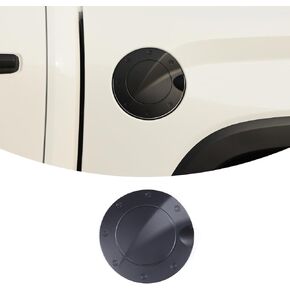Car Gas Fuel Tank Cap Protect Cover Accessories Compatible with Toyota Tundra 2022-2023 Fuel Tank Door Cover Car Exterior Fuel Tank Cover Oil Gas Cap Door Cover Trim Frame Protect Accessories
